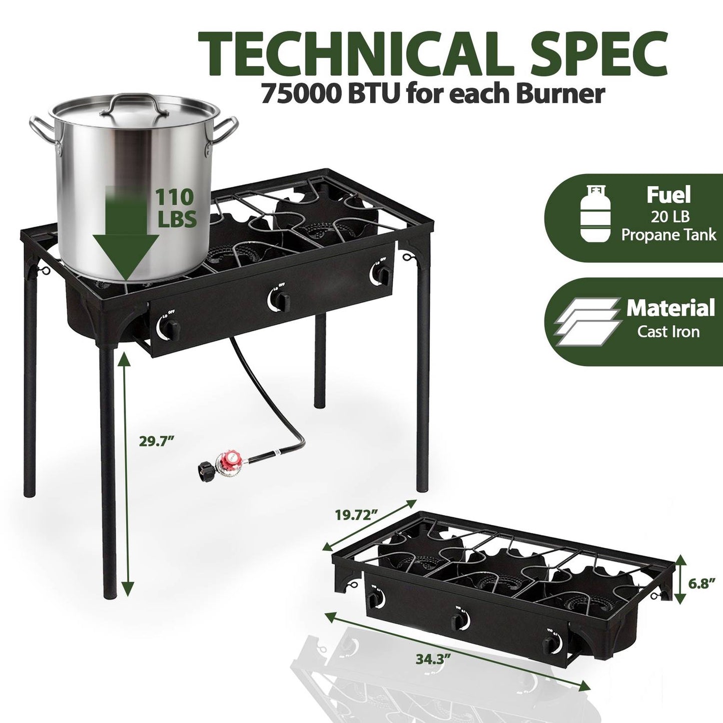 Propane Stove 
Portable Gas Stove 
Propane Burner 
Camping Stoves
3 Burner Camp Stove 
Propane Stoves
Outdoor Cooking Station
Outdoor Parties
Gas Propane Stove