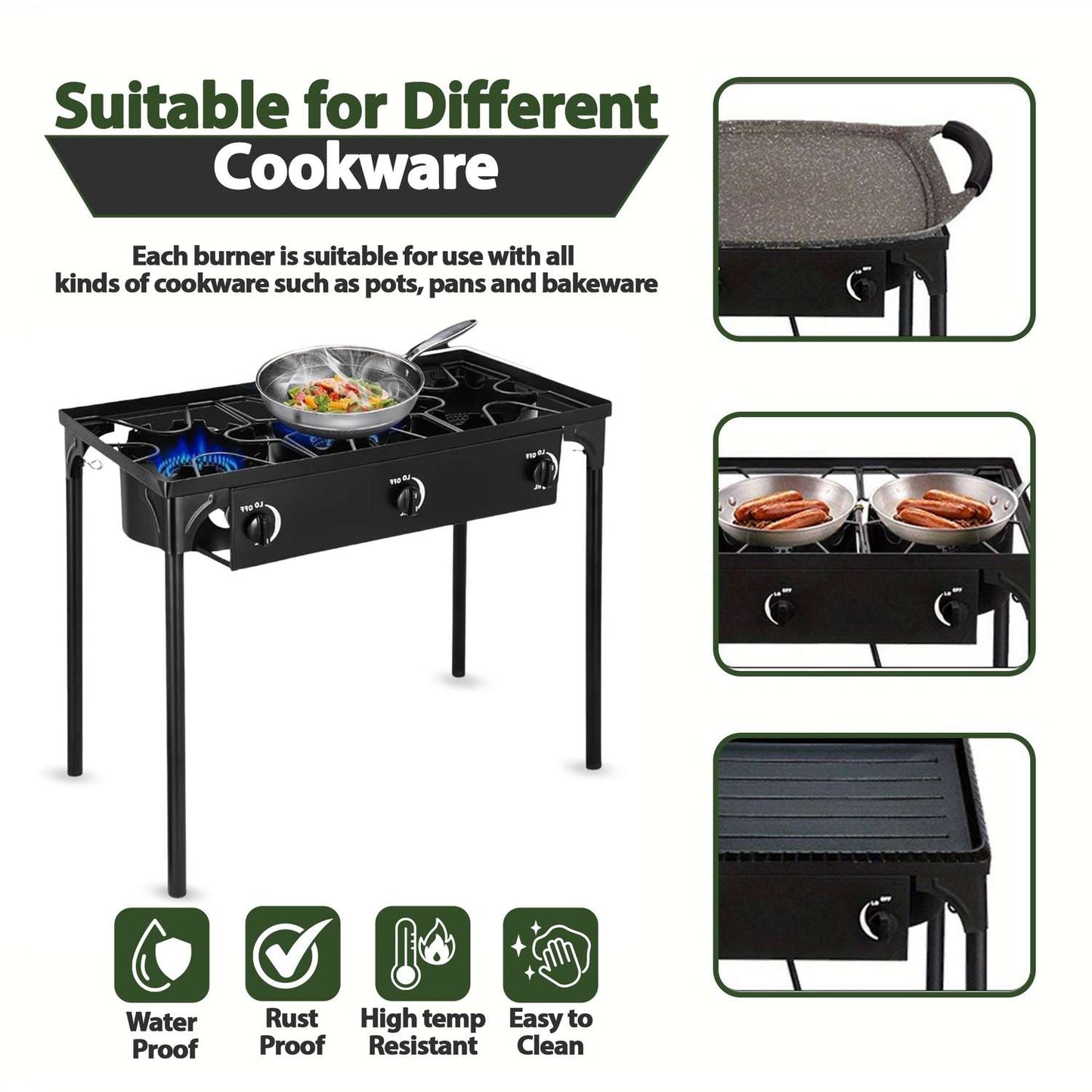 3 Burner Propane Stove
Portable Gas Stove 
Camping Stove
Camp Stove 
Camping Trips
Outdoor Events
3 Burner Camp Stove 
Propane Stoves
Outdoor Cooking Station
Outdoor Parties
Gas Propane Stove
Propane Camping Stove
Propane Burner 
Camping Stoves
Backyard Parties