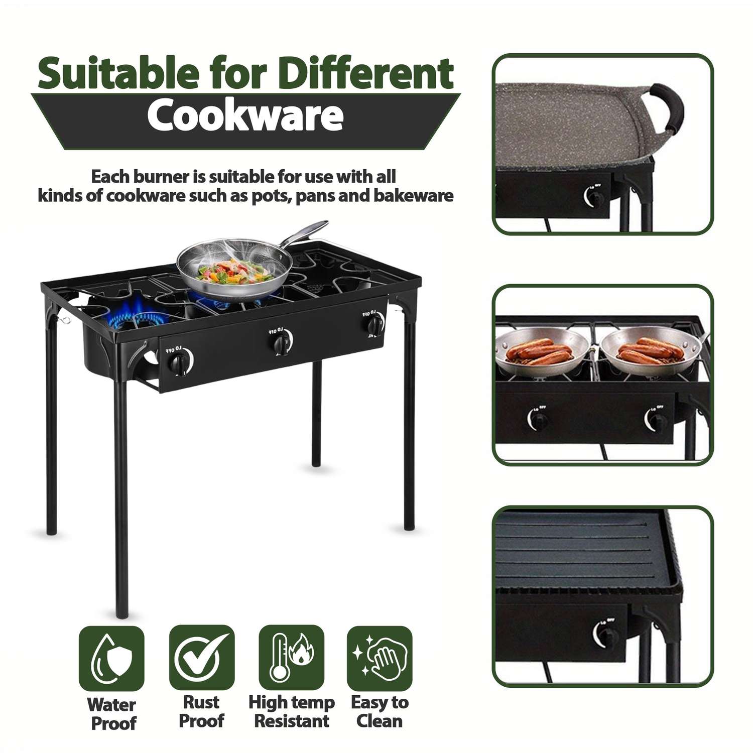 Best quality 3 burner gas stove top