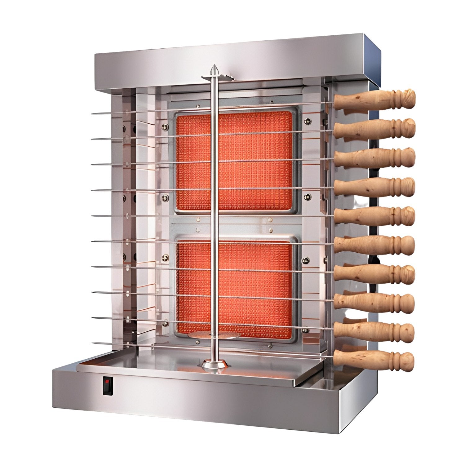 Bioexcel Shawarma Machine - 2 Burner Doner Kebab Machine for Commercia
